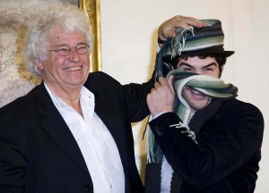 Rahim, with director Jean Jacques Annaud in Rome promoting "Black Gold" - photo: Splash