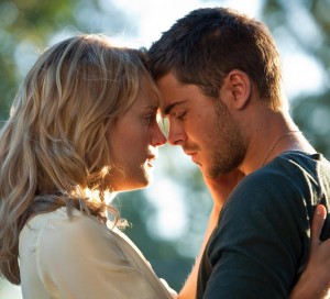 Taylor Schilling and Zac Efron in "The Lucky One" (Warner Bros)