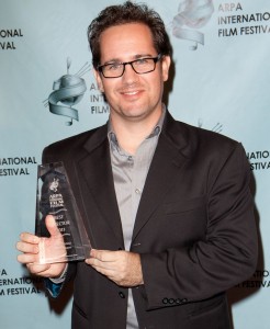 Filmmaker Marc Fusco at ARPA INT'l. Film Festival (Photo courtesy of W E Connections)