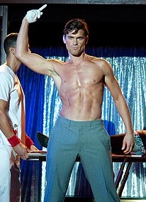 Matt Bomer shows his stuff in "Magic Mike" (photo: Glen Wilson / Warner Bros.)