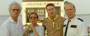 (L-R): Bill Murray, Frances McDormand, Edward Norton, Bruce Willis in MOONRISE KINGDOM - (Focus Features)