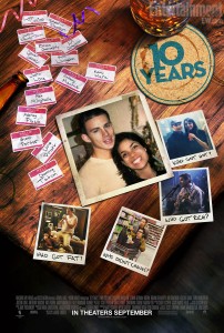 "10 Years" movie poster art starring Channing Tatum and Rosario Dawson