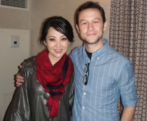 Summer_Qing_with_Joseph_Gordon_Levitt action star, Chinese actress Qing Xu stars is in good company with Joseph Gordon Levitt