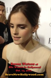 Emma Watson at ELLE Magazine's "Women in Hollywood" event - photo: BNH
