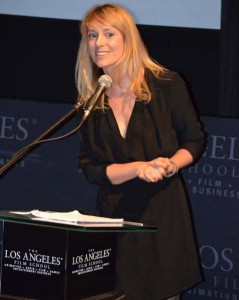 EIFF director, Sandra Seeling Lipski during her opening night speech.