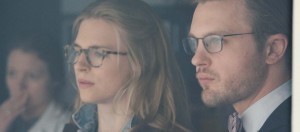 Actress Brit Marling and actor Michael Pitt in I Origins movie 2014