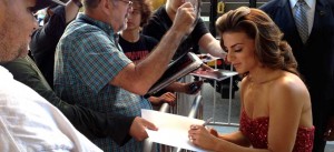 JERSEY BOYS Actress Renée Marino signs autographs for fans in Los Angeles, CA