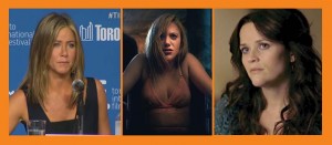 American actresses bringing their groundbreaking films to TIFF 2014 (L-R): Jennifer Aniston (CAKE), Maika Monroe (THE GUEST, IT FOLLOWS), Reese Witherspoon (WILD, and A GOOD LIE)