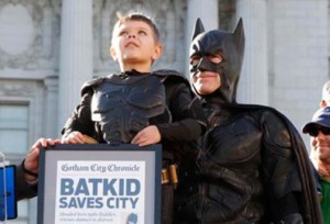 Miles Scott, cancer survivor, aka San Francisco Batkid was featured in his own documentary in 2014 