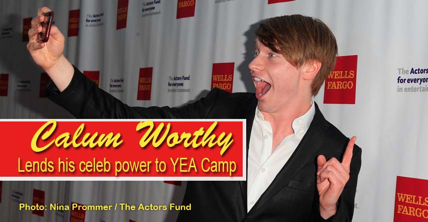 Disney superstar Calum Worthy brings his name and celebrity power to YEA Camp this summer.