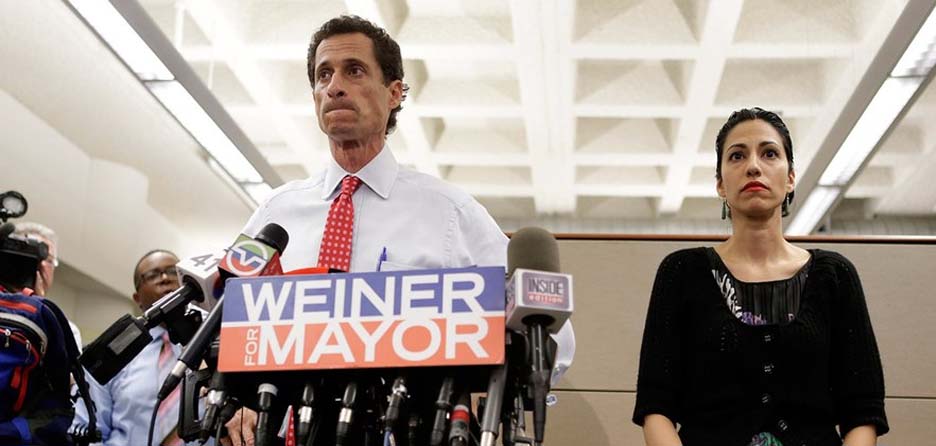 Hilary Clinton aide Huma Abedin braves the scandal in new documentary 'Weiner.'