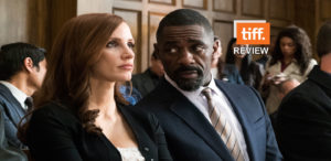 Jessica Chastain and Idris Elba elevate risk and the entertainment in Molly's Game," based on the real life story of Molly Bloom, an ex-Olympian who became a high-stakes poker game madame. Distributed by STX Films