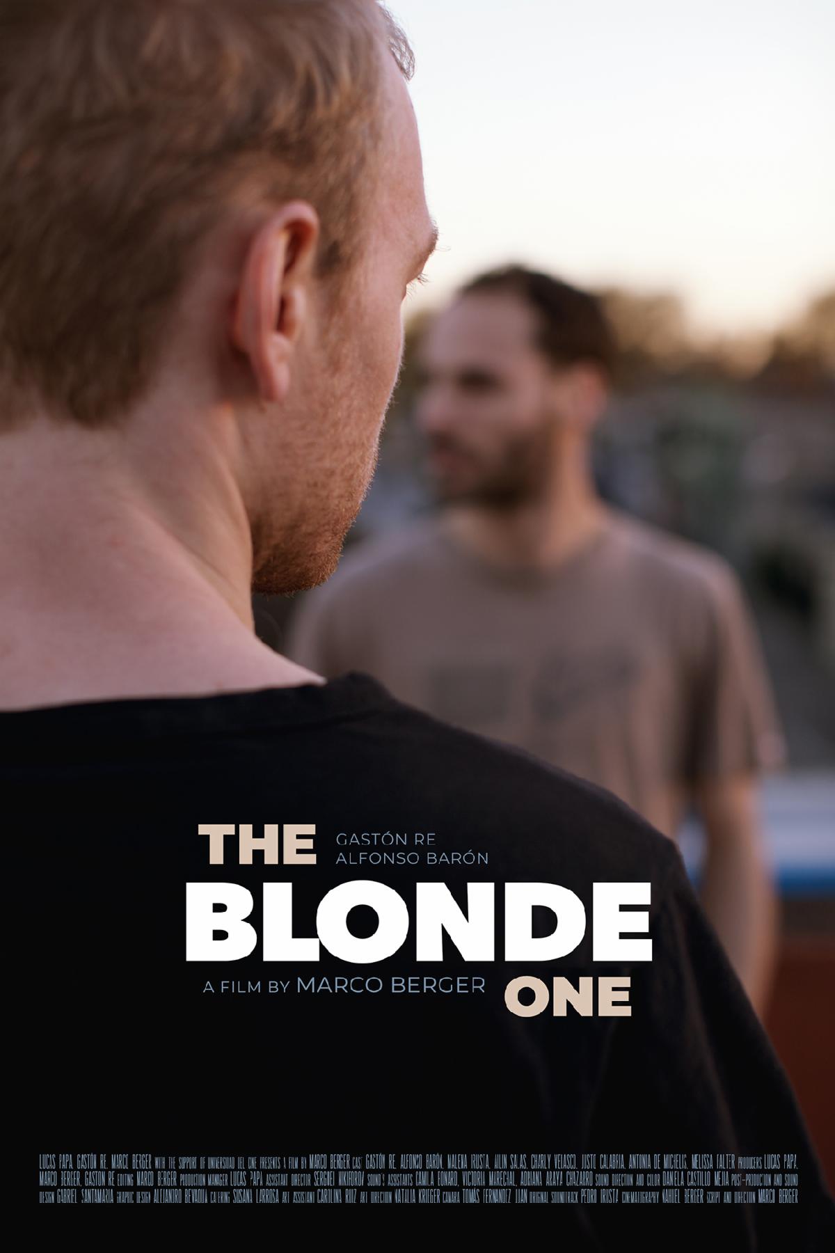 Movie poster for THE BLONDE ONE, feat Gaston Re and Alfonso Baron